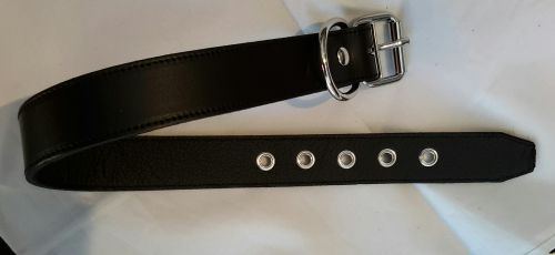 Plain Leather Collar 1.25"/ 30mm Wide